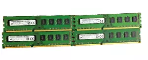 LOT OF 32GB (4x8GB) 2RX8 PC3-12800U DESKTOP MEMORY MICRON - Picture 1 of 1