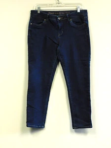 Simply Vera Vera Wang Womens Size 8 Dark Wash Skinny Ankle  Straight Leg Jeans - Picture 1 of 5
