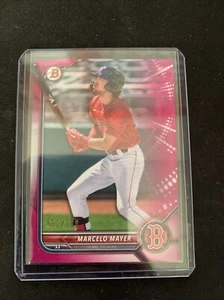 2022 Bowman Fuchsia Pink Paper Parallel SP Marcelo Mayer 151/299 - Picture 1 of 2