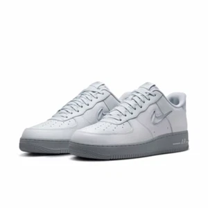 Nike Air Force 1 Jewel Trainers Uk Size 4.5 37.5 HM0621 001 ‘Wolf Grey’ Unisex - Picture 1 of 6