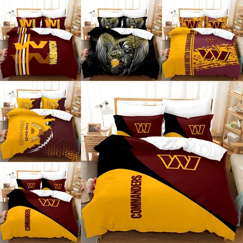 Washington Commanders Bedding Set Pillowcase Duvet Cover Comforter/Quilt Cover Cover