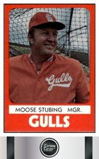 Moose Stubing 1980 TCMA Salt Lake City Gulls #18 California Angels      MGR