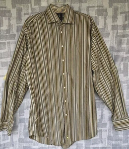 TailorByrd Hemd Herren Extra Large TALL Blau Grau Streifen Button Down Langarm - Bild 1 von 8