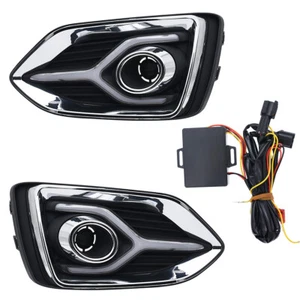 Luz de circulación diurna 2 piezas con intermitente DRL para Hyundai Accent 2017-2020 - Imagen 1 de 9