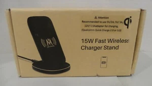 KKM Wireless Charger, 15W Qi-Certified Fast Wireless Charging Stand Universal - Picture 1 of 9