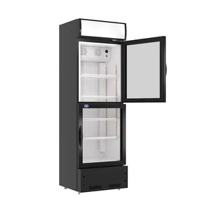New Commercial 2 Glass Door Cooler Refrigerator Beverage Display Merchandiser - Picture 1 of 22