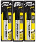 3~Sharpie KING SIZE Black Chisel Tip PERMANENT MARKER Water/Fade Resistant 15101
