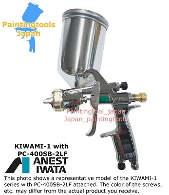 ANEST IWATA KIWAMI-1-16B12 RT 1.6mm Gravity feed spray gun for High solid clear - Image 1 of 4