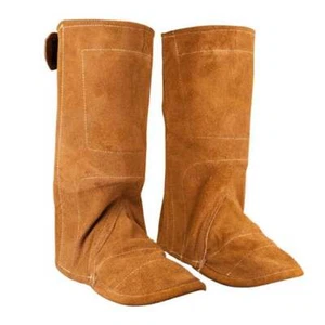 Black Stallion 75CL Chrome-Tanned Leather Leggings shoe/Boot Protector One Size - Picture 1 of 1