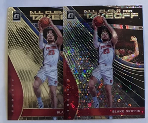 2 x Blake Griffin 2019-20 Optic 1 Prizm Fastbreak 1 Base All Clear For Takeoff - Picture 1 of 2