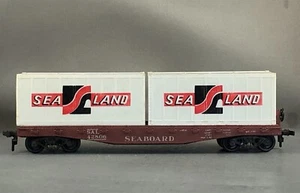 Athearn - Seaboard - 40' Flat Car w/2 Containers # 42806 - Picture 1 of 6