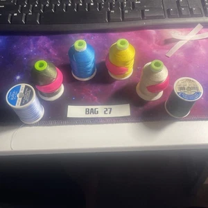 6-SPOOLS OF THREAD FOR SEWING AND QUILTING - Picture 1 of 5