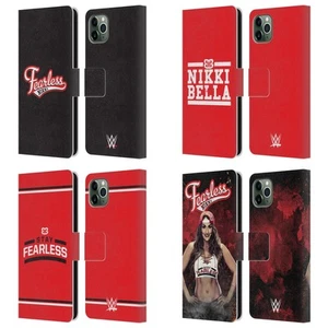 OFFICIAL WWE NIKKI BELLA LEATHER BOOK WALLET CASE COVER FOR APPLE iPHONE PHONES - Picture 1 of 10