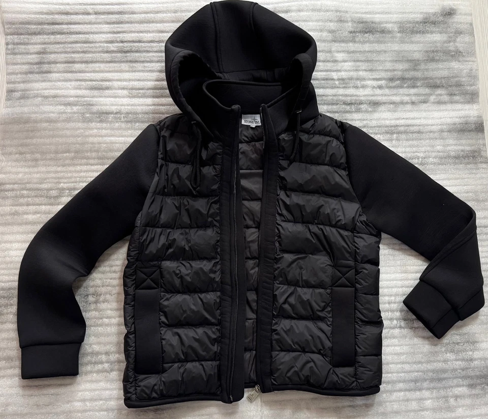 Stone Island Black Mens Hoodie Jacket Membrana TC Size M - Image 1 of 4