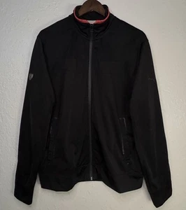 Vintage Puma Scuderia Ferrari Track Jacket Men L Black Big Logo - Picture 1 of 10