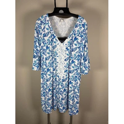 Lilly Pulitzer Krysta Tunic Dress Resort White Shell Collector Women's Sz Small - Image 1 of 4