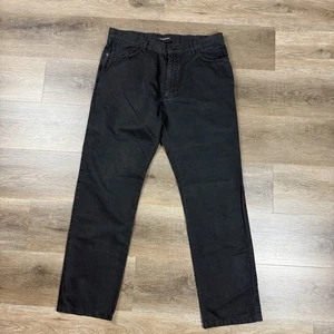 Ermenegildo Zegna Cotton Twill Casual Pants Size 36 Black - Picture 1 of 12