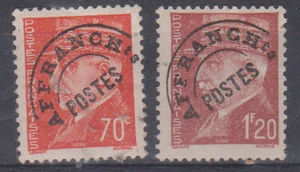 Timbres AFFRANCHI POSTES Type PETAIN N° 84 et 85 MNH** Côte YT 5 € - Foto 1 di 1