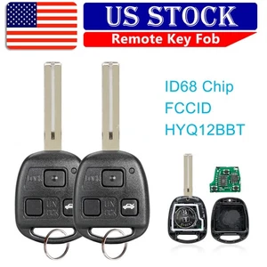 2 Remote Control Key Fob For Lexus ES330 RX330 RX400h RX350 HYQ12BBT 4D68 Chip - Picture 1 of 7
