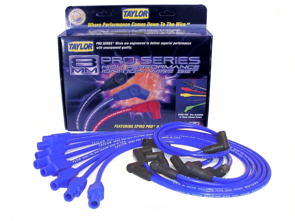 Juego de cables de bujía Taylor Cable 74676 Spiro Pro azul 8 mm para Dodge/Jeep Foto 1 de 1