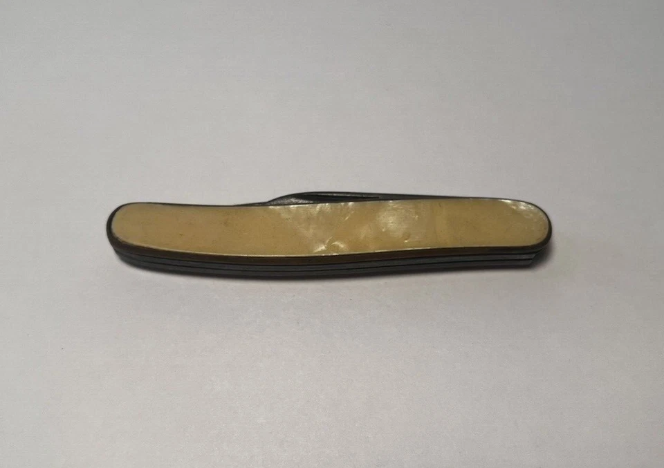 Faca de bolso dobrável vintage colonial lâmina dupla - Imagem 1 de 4