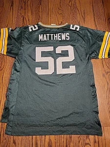 Reebok Clay Matthews Green Bay Packers NFL Football Jersey XL 18/20 Boys Kids - Picture 1 of 11