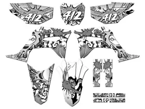 Kit de gráficos Senge 2019-2023 CRF 125 ZANY blanco compatible con Honda - Imagen 1 de 10