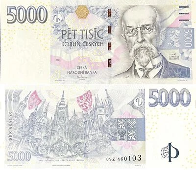 Czech Republic 5000 Korun 2023 P 27 UNC - Image 1 of 3