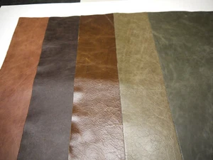 Distressed Leathers 5 pieces 5 colors Top Quality Large 18" x 24" - Picture 1 of 8
