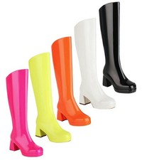 New Women's Cosplay Halloween Costumes Cross Dresser Round Toe Knee High Boots L