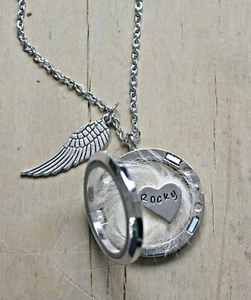 Pet Memorial Gifts Pet Hair Memorial Necklace Pet Loss Gifts Dog Hair Keepsake - Picture 1 of 7