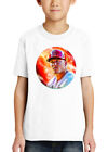 New Art Society Youth Mike Trout Hologram White Tee Shirt Xs-Xlarge Limited