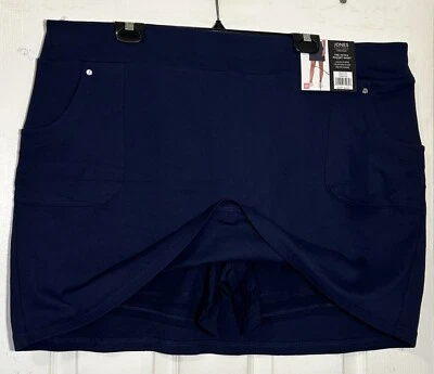 Jones New women knit skort 2X skirt shorts Tennis Blue with pockets New - Image 1 of 4