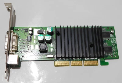 NVIDIA P117 MIC 8902 ver:110 64MB AGP Video Card DVI S-Video E-G012-03-0276(B) - Image 1 of 4