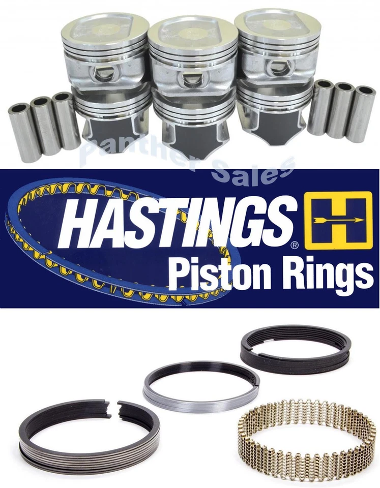 Anillos de pistones STD recubiertos hipereutécticos Silvolite aptos para Jeep TJ 1996-06 4,0 L Foto 1 de 1