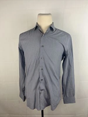 Camisa de vestir gris a cuadros Lanvin para hombre 16 - 41 $595 Foto 1 de 4