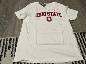 Nike Ohio State Buckeyes White Shirt Tee Men’s Size: Large NWT - Picture 1 of 3