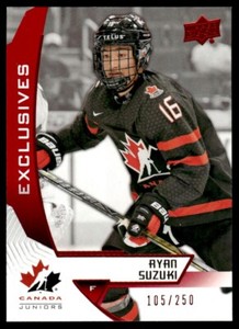 2019-20 Upper Deck Team Canada Juniors Exclusives Ryan Suzuki 105/250 Canada #6