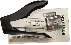 Bostitch Heavy-Duty Stapler, Spring-Powered, 65 Sheet Capacity, Black/Silver NEW - Picture 1 of 7