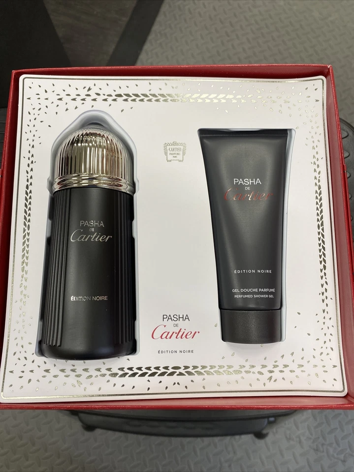 Pasha De Cartier Edition Noire Unisex Gift Set 5oz/150ml Spray Shower Gel