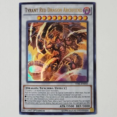 Tyrant Red Dragon Archfiend - TDIL-EN057 - NM/VLP - Ultra Rare - 1st ed - Yugioh - Image 1 of 2