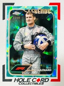 DAVID COULTHARD 2024 Topps Chrome Sapphire F1 #196 Aqua Refractor 77/99 - Picture 1 of 3