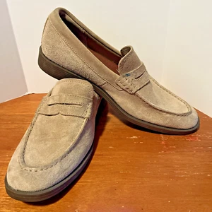 Sperry Top Sider Men's 9M Oxford Tan Suede Leather STS19215 Penny Loafer - Picture 1 of 9