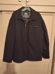 Weatherproof Garment Co Zip Jacket Men's Extra Large Coat Fully Lined Heavy Wool - Picture 1 of 10