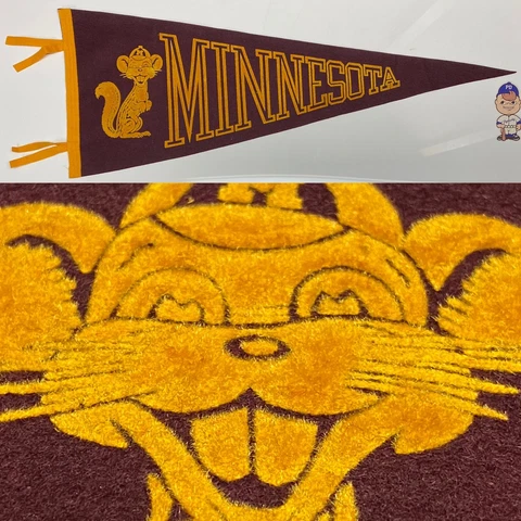 1960's Minnesota Golden Gophers University Pennant 11x29.5 Big Ten Cover