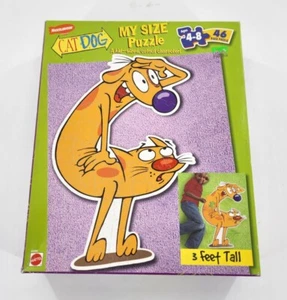 Vintage 1999 Cat Dog Nickelodeon My Size Puzzle 46 Pc Jigsaw Puzzle Complete Y2K - Picture 1 of 3