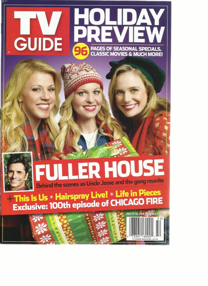 TV GUIDE MAGAZINE, HOLIDAY PREVIEW    DOUBLE ISSUE    DECEMBER, 05th -18th  2016 - Image 1 of 1