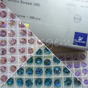 12PCs #5000 Swarovski Crystal AB Coating 8mm Round Beads pick colors - Picture 1 of 26