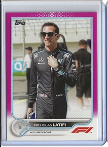 2022 Topps F1 #53 Nicholas Latifi Pink Fuchsia 102/150 Williams Racing - Picture 1 of 2