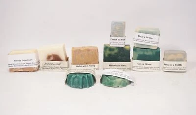 10-tlg. Set Naturseifen Seifen Naturprodukte Handabeit verschiedene Sorten - Bild 1 von 4